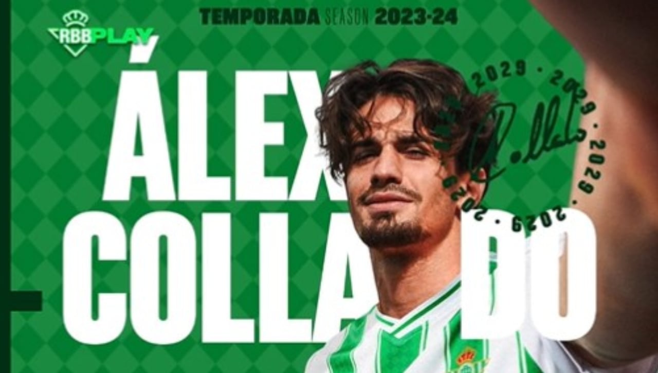 El Betis no para: anuncia a Álex Collado hasta 2029