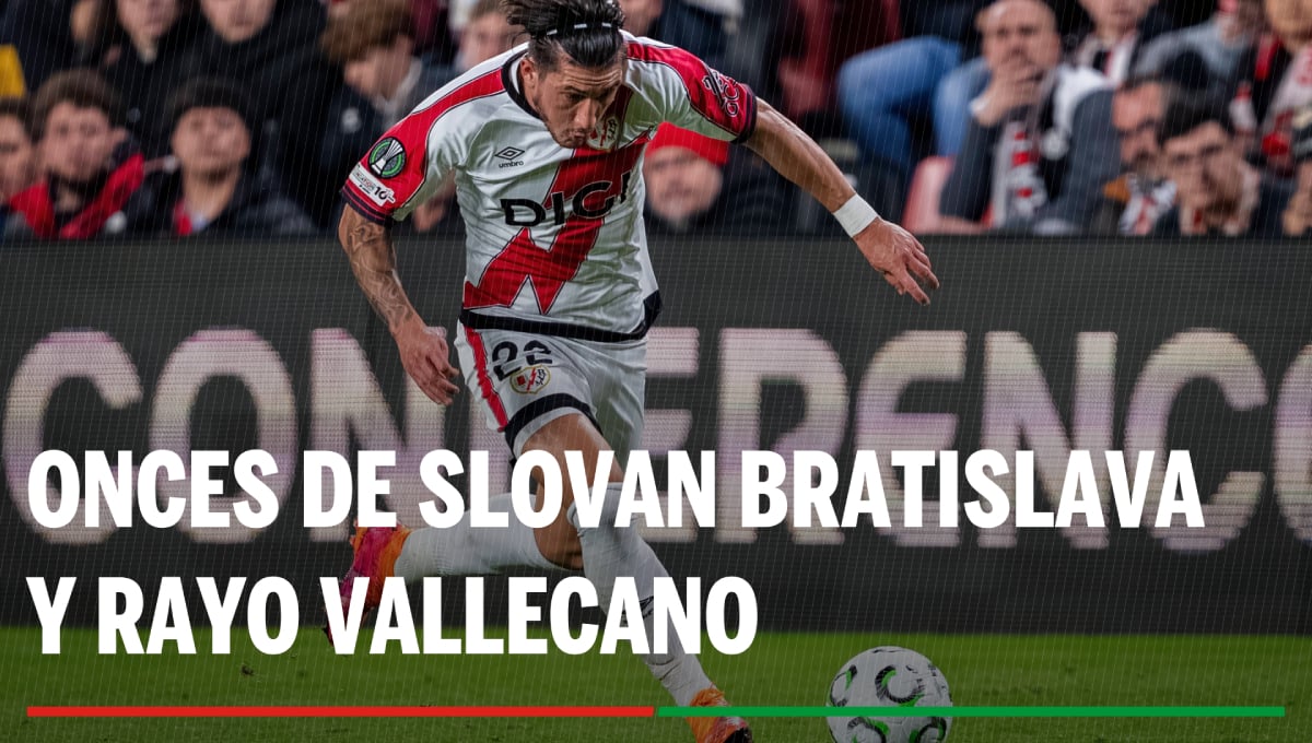 Alineaciones Slovan Bratislava - Rayo Vallecano: Alineación posible de Slovan Bratislava y Rayo Vallecano en el partido de la UEFA Conference League