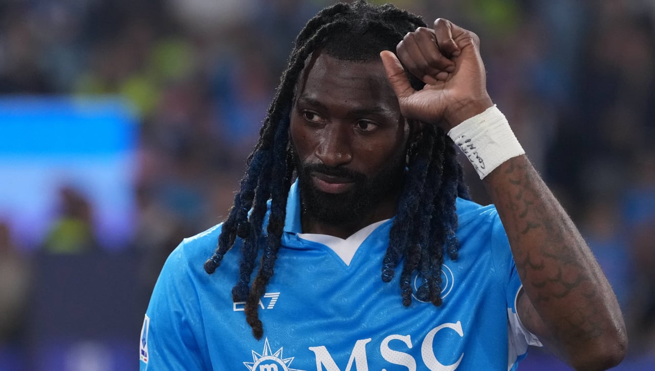 Otro drama para el Nápoles de Conte: Zambo Anguissa, fuera hasta 2026