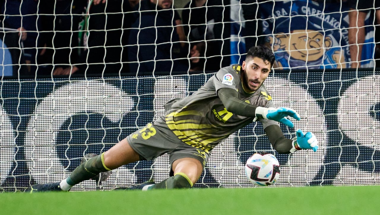 Rui Silva, muy contento con su "reacción" tras los errores, con el "partidazo" y con los que viene, el derbi