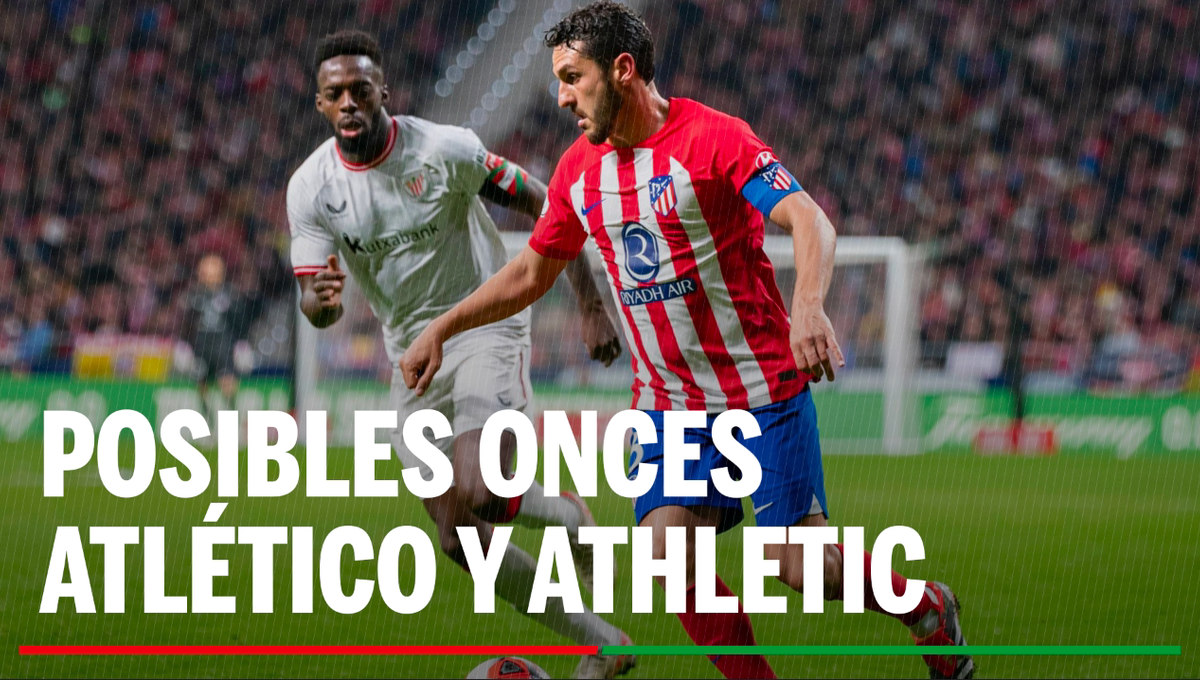 Alineaciones Atlético de Madrid - Athletic Club: Alineación posible de Atlético y Athletic en el partido de hoy de LaLiga EA Sports