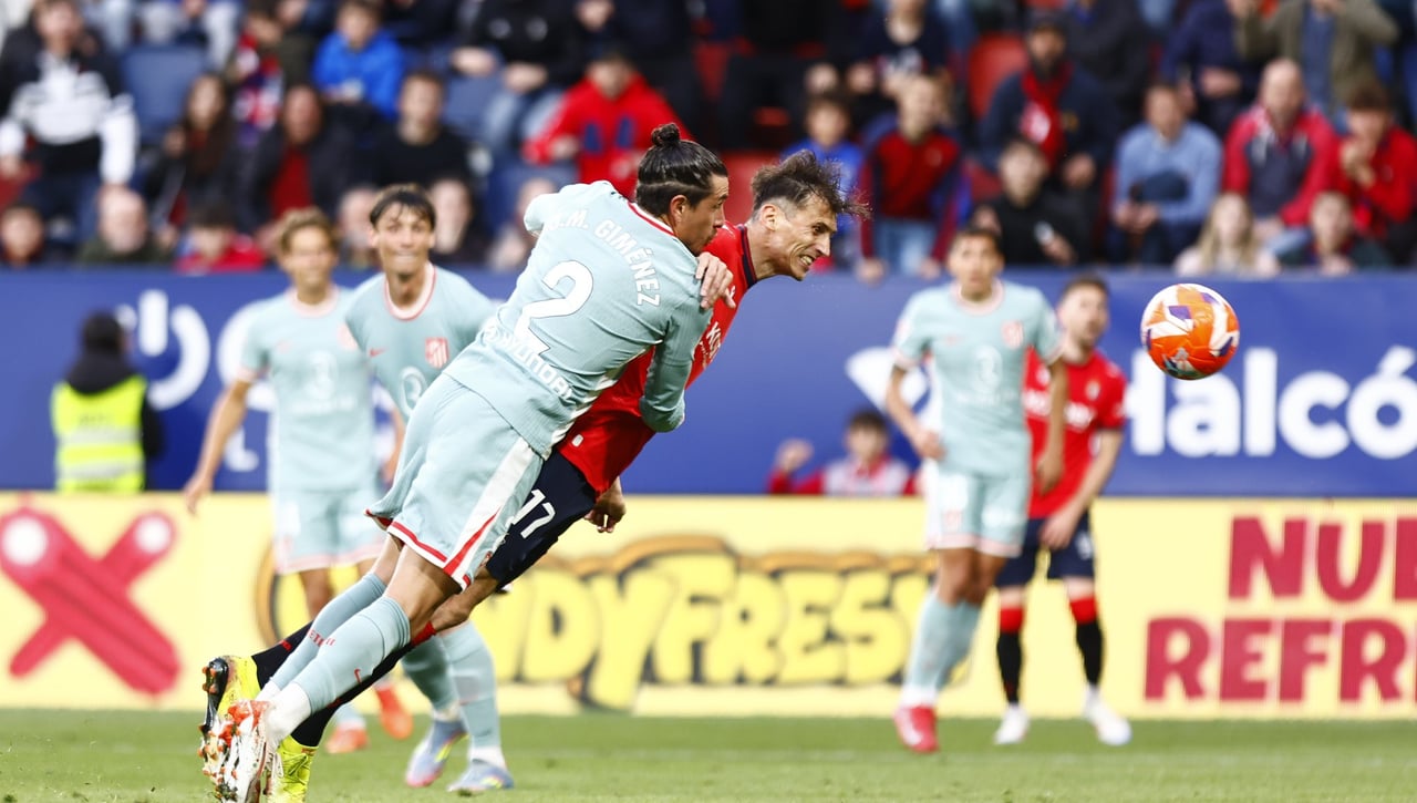 Osasuna 2-0 Atlético de Madrid: El Atlético sucumbe en El Sadar
