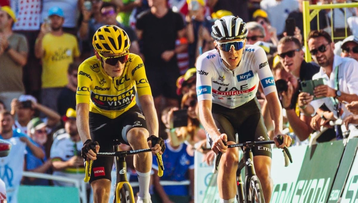 Tadej Pogacar da marcha atrás con Vingegaard y le recuerda los insultos del pasado año