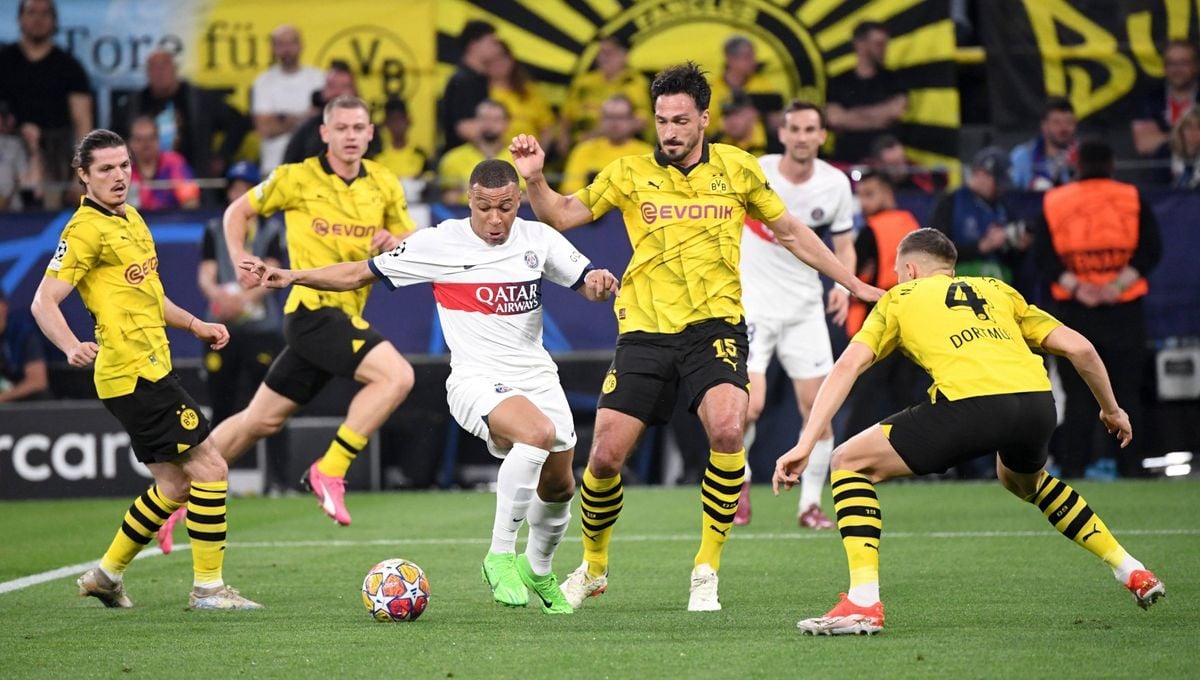 Dortmund 1-0 PSG: Mbappé cae en la trampa