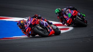 Jorge Martín da el gran susto en la fiesta de Ducati