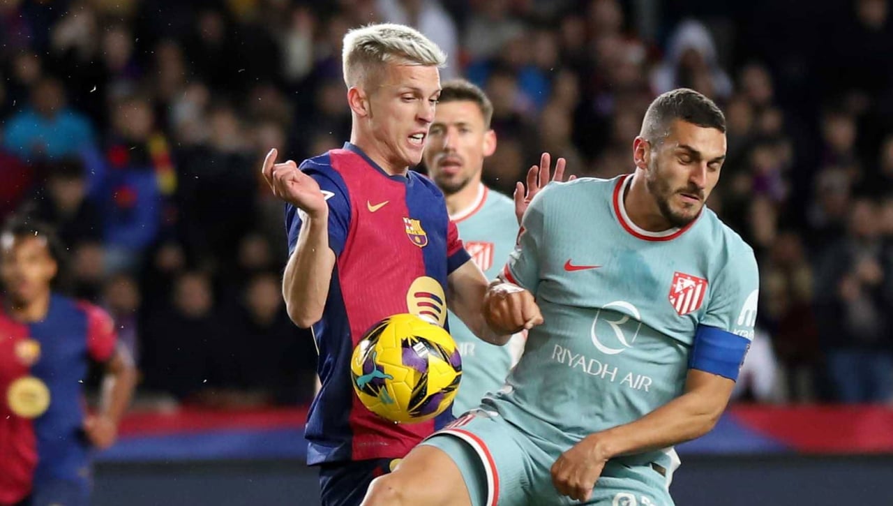 El Atlético, contundente con Dani Olmo