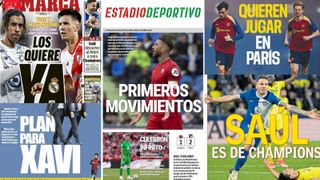 El posible adiós de Sergio Ramos, dos fichajes de Real Madrid, el futuro de Xavi... Así vienen las portadas