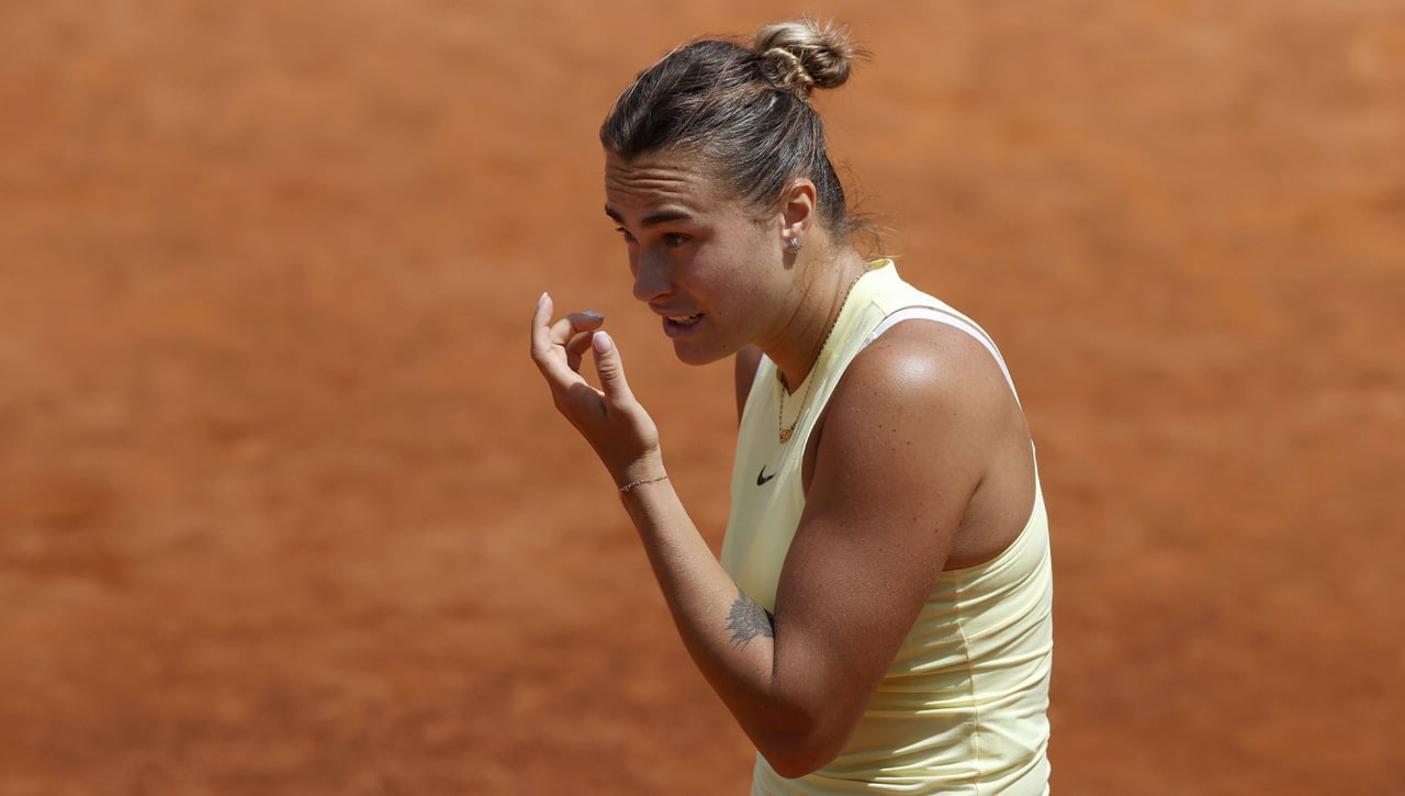 Sabalenka anuncia su posible retirada en la final de Roma