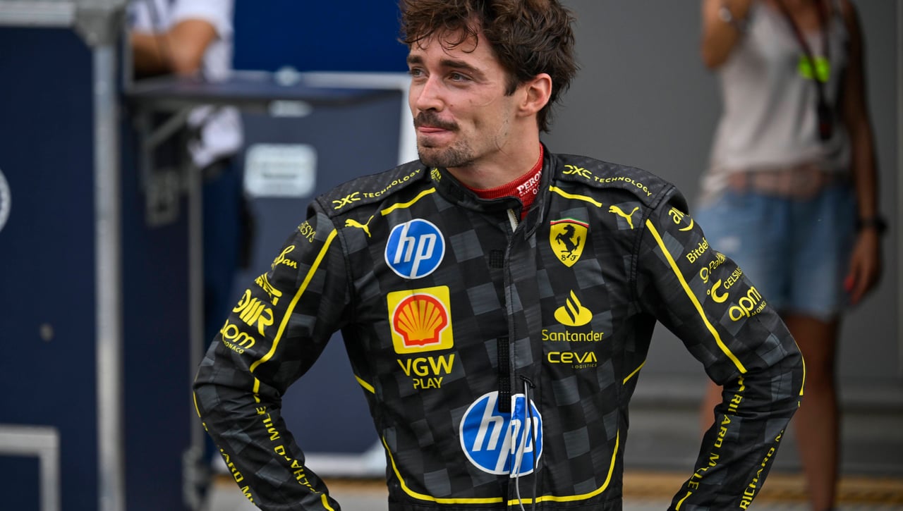 Charles Leclerc tiene un accidente con su Ferrari