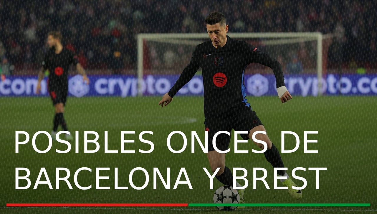 Alineaciones Barcelona - Brest: Alineación posible del Barcelona y Brest en el partido de hoy de Champions League