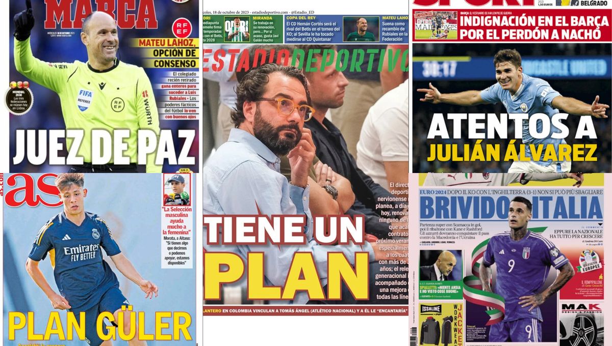 El Barça apunta a Julián Álvarez, el plan del Madrid con Arda Güler, Mateu Lahoz como presidente de la Federación...