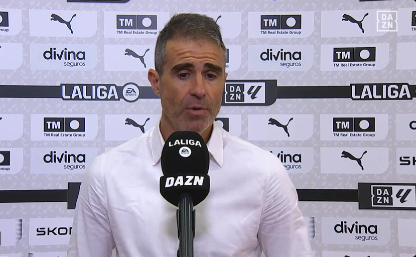 Garitano, muy enfadado con sus jugadores tras la derrota en Valencia