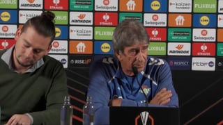 Manuel Pellegrini mantiene el discurso de siempre: "LaLiga sigue siendo la prioridad; allí, los puntos no se recuperan"