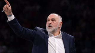 Pablo Laso, al caer