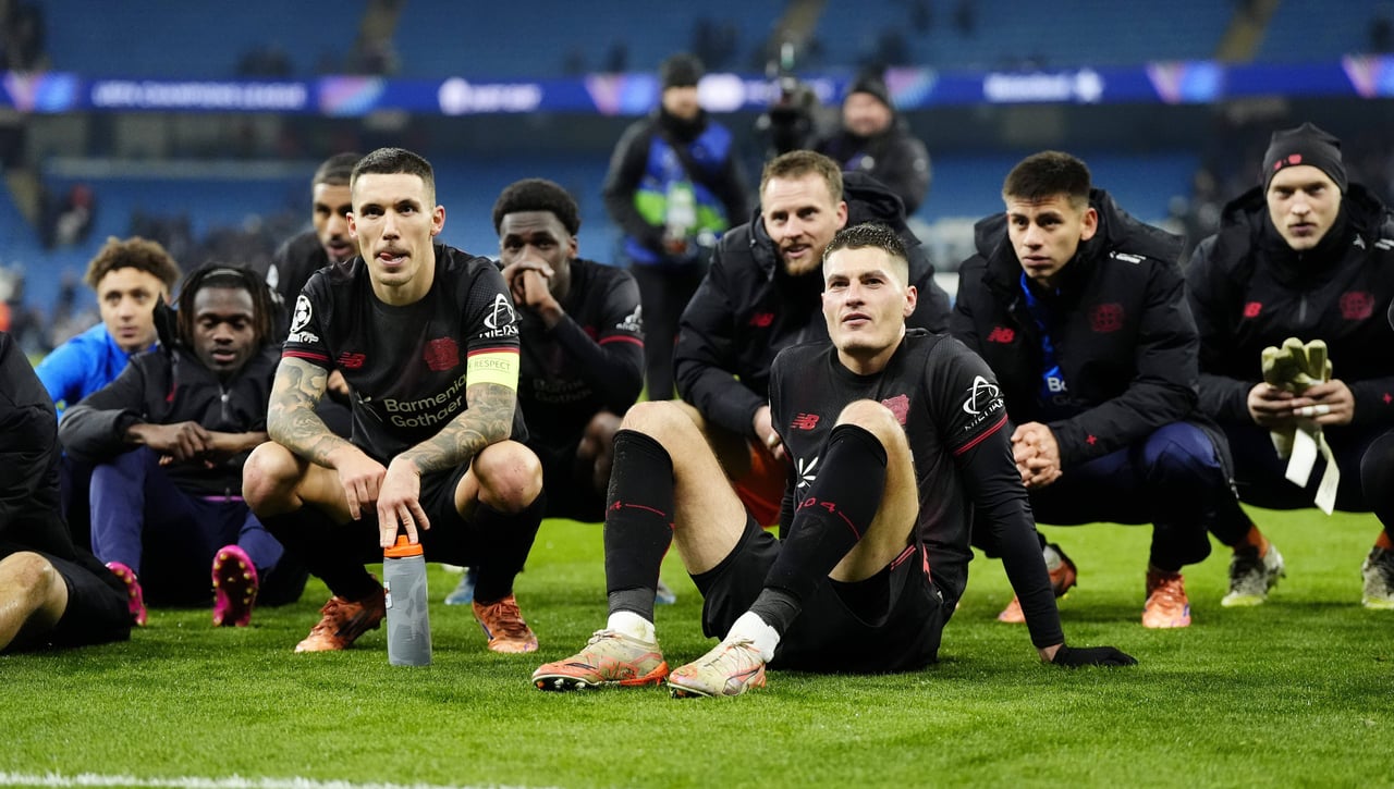 Grimaldo y el Leverkusen asaltan el Etihad y amargan el centenario de Guardiola