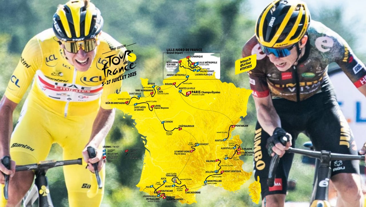Recorrido Tour de Francia 2025 | Etapas, perfiles y recorrido de la ronda francesa