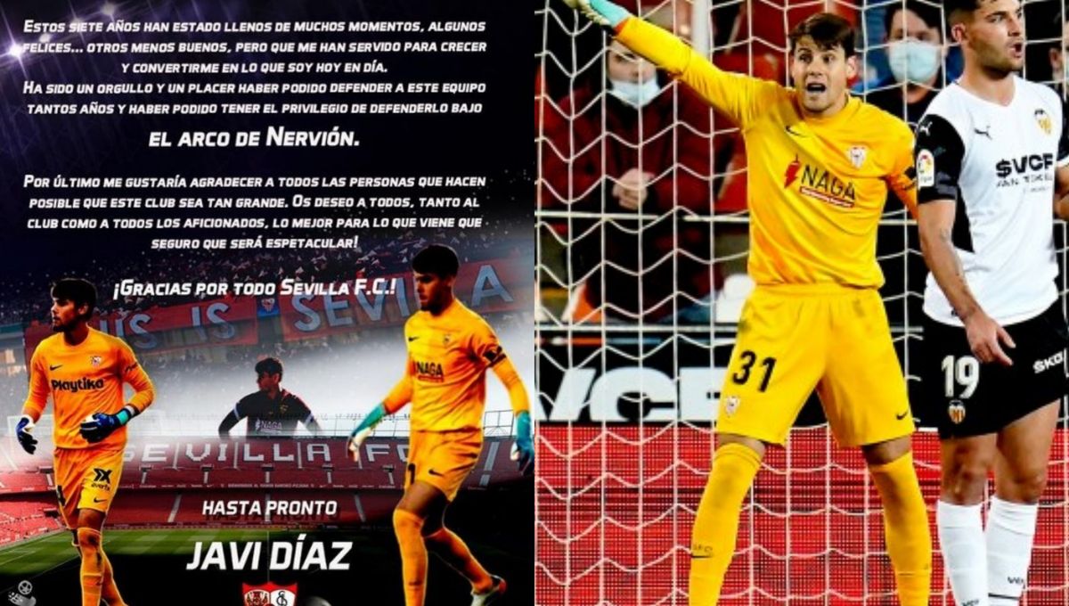 Javi Díaz se despide del Sevilla y firma con el Tenerife