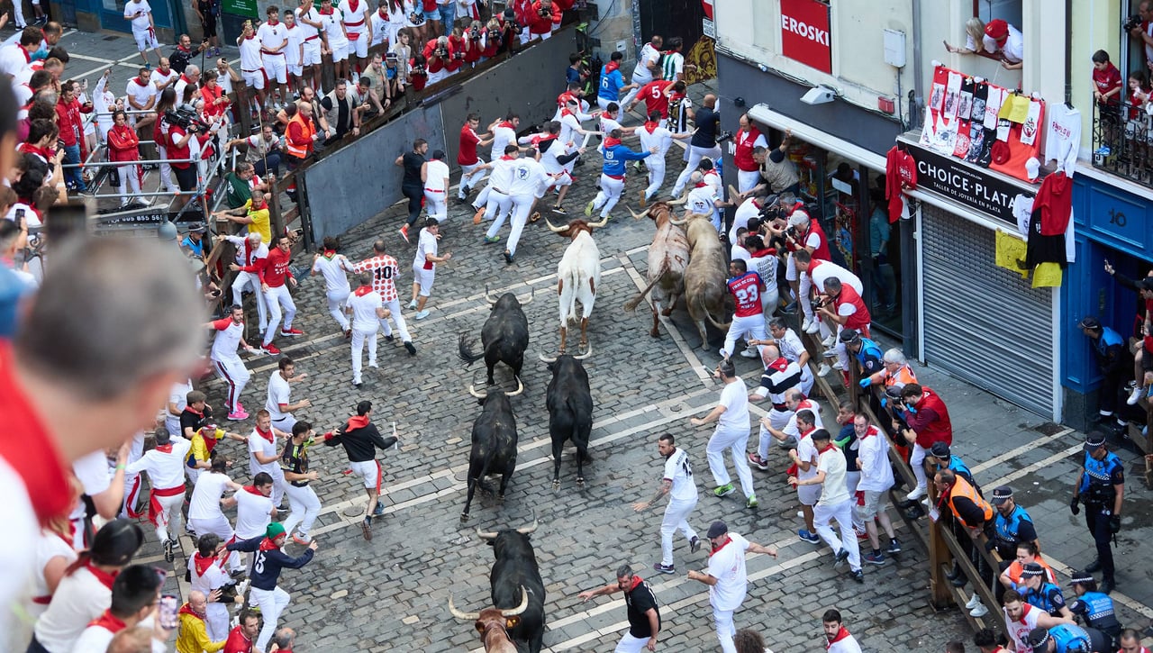 Séptimo encierro de San Fermín 2024 - Horario, dónde ver en TV y online hoy y ganadería