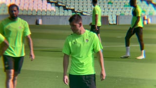 Lo Celso aparece con el grupo en una sesión con serias bajas