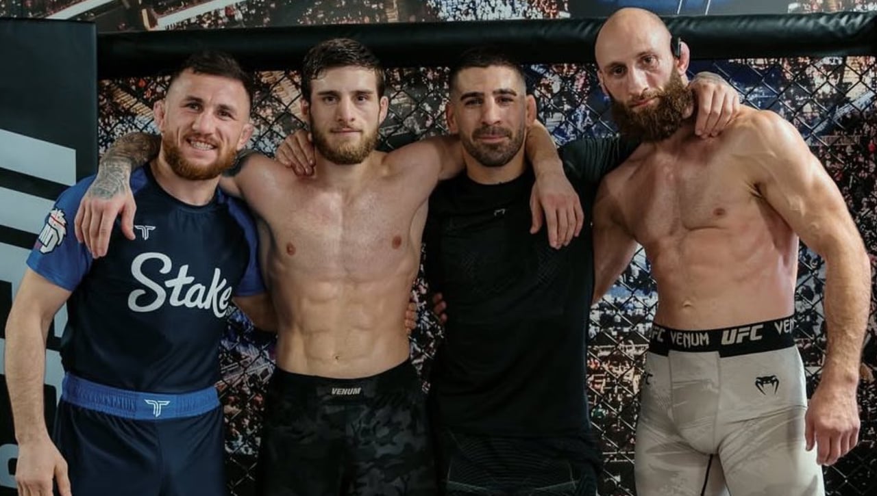 Los hermanos Topuria lucen su nueva bandera