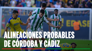 Córdoba - Cádiz: Posibles alineaciones y dónde ver en TV y online el partido de la jornada 38 de LaLiga Hypermotion