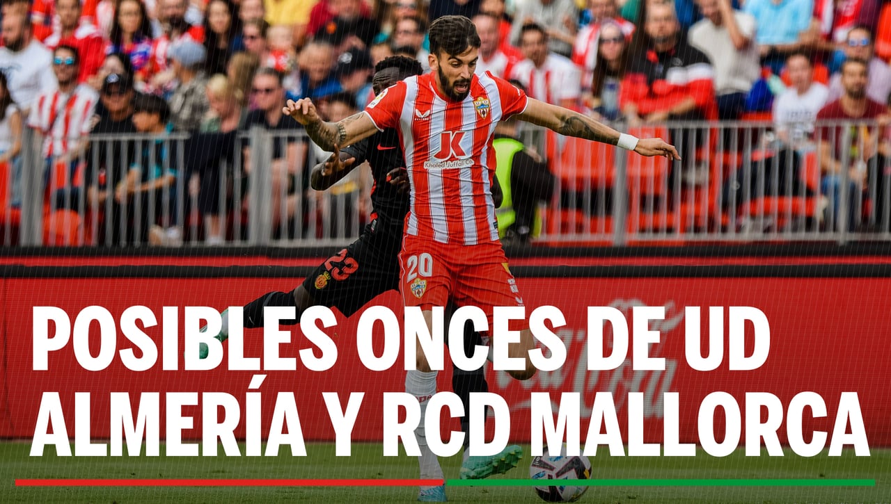 Alineaciones Almería - Mallorca: Alineación posible de Almería y Mallorca en el partido de hoy de LaLiga EA Sports