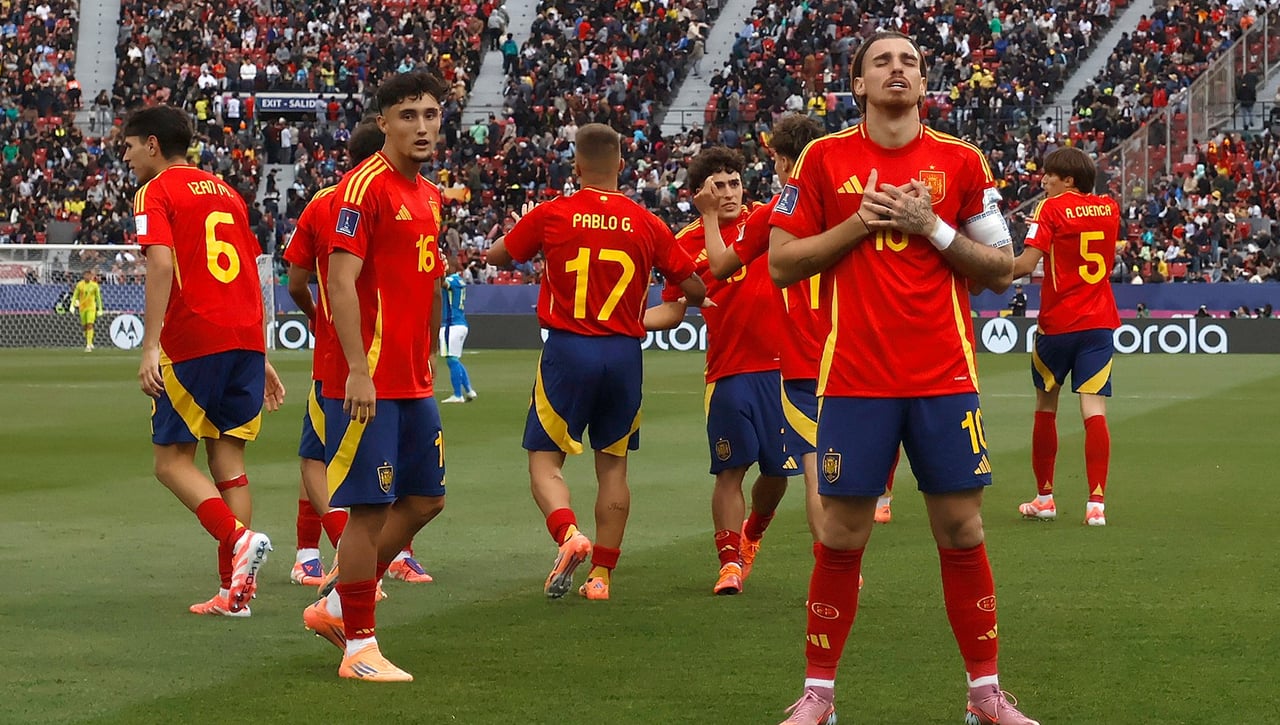 1-0: España, con Pablo García de asistente, hace los deberes ante Brasil y acaricia la clasificación