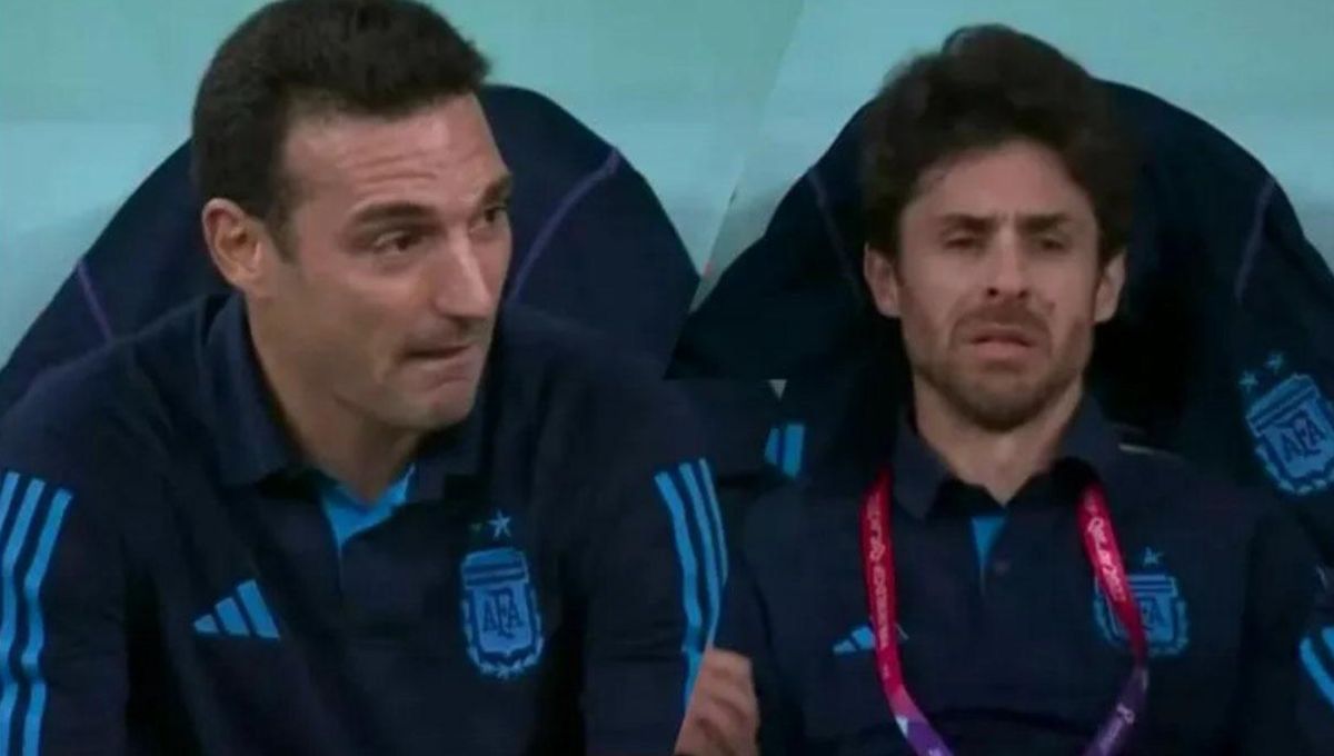 Mundial Qatar 2022: Las lágrimas de Scaloni y Aimar tras la victoria de Argentina ante México