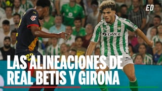 Alineaciones Betis - Girona: Alineación posible de Betis y Girona en el partido de LaLiga EA Sports