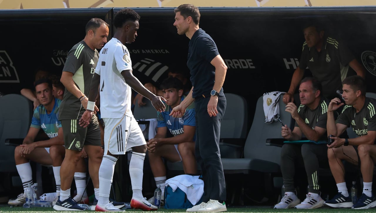  Vinicius, captado riéndose en plena goleada