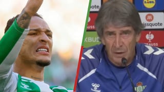 Pellegrini discrepa, pero asume las consecuencias para el Betis de la expulsión de Antony: "Me gustaría que no fuera así" 