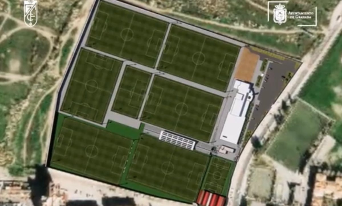 Así es la fase 2 de la Ciudad Deportiva del Granada CF: 26.000 metros cuadrados y ocho campos de fútbol