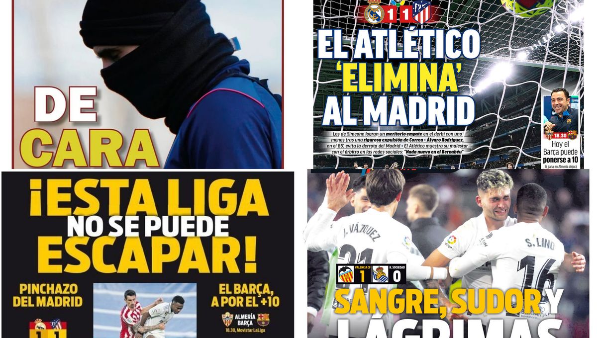 Un Sevilla 'de cara', el Madrid falla, LaLiga en bandeja para el Barça... Así vienen las portadas