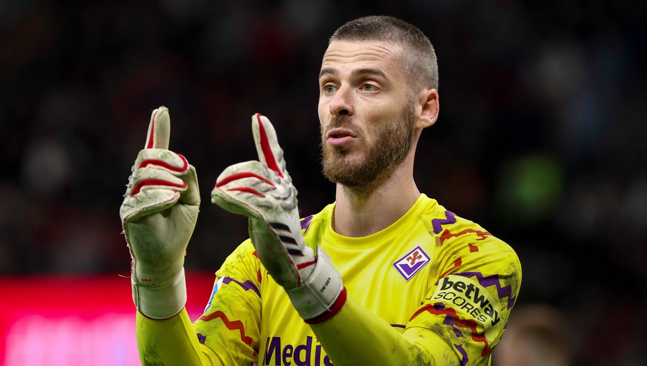 David de Gea vuelve a ser decisivo en la portería de la Fiorentina