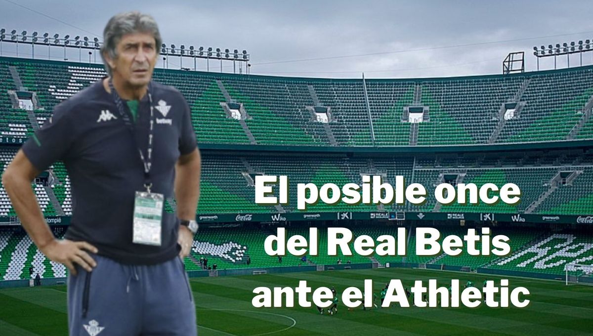El posible once inicial del Real Betis ante el Athletic Club