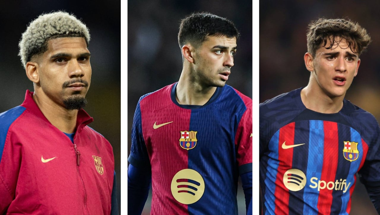 Araujo, estancado frente a los dispuestos Pedri y Gavi