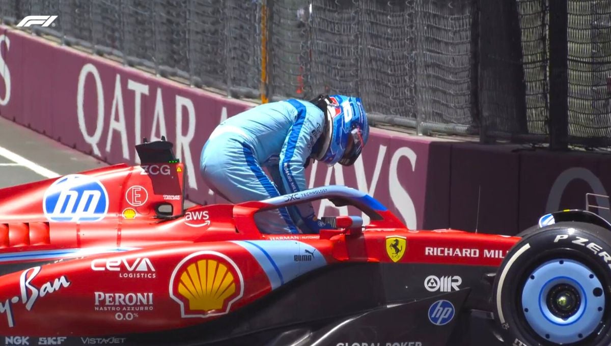 Carlos Saniz hace magia donde Leclerc se estrella
