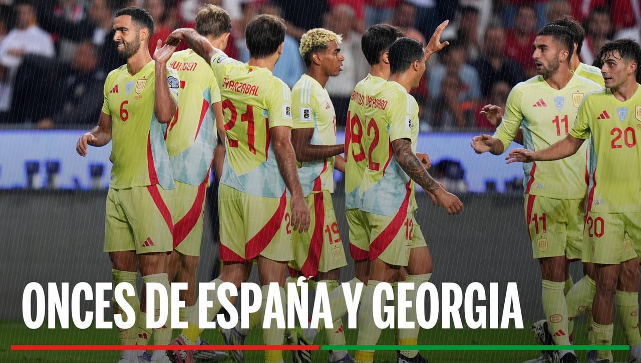 Alineaciones del España-Georgia: Onces de España y Georgia para la clasificación del Mundial 2026