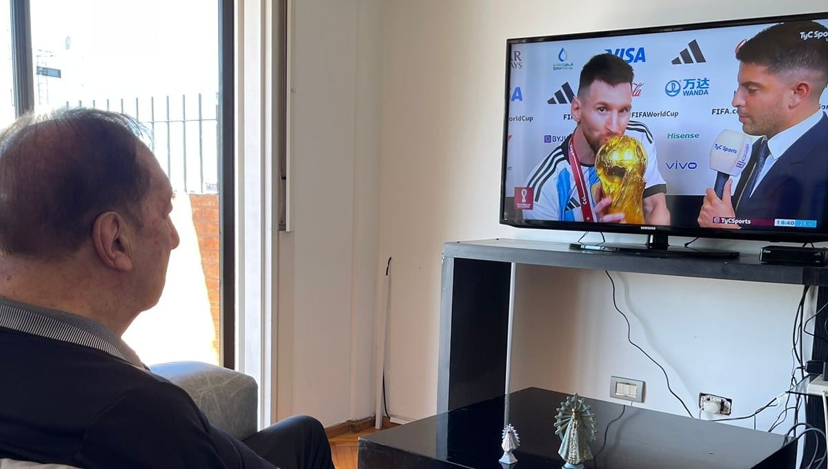 La emocionante imagen de Bilardo disfrutando del triunfo de Argentina en el Mundial