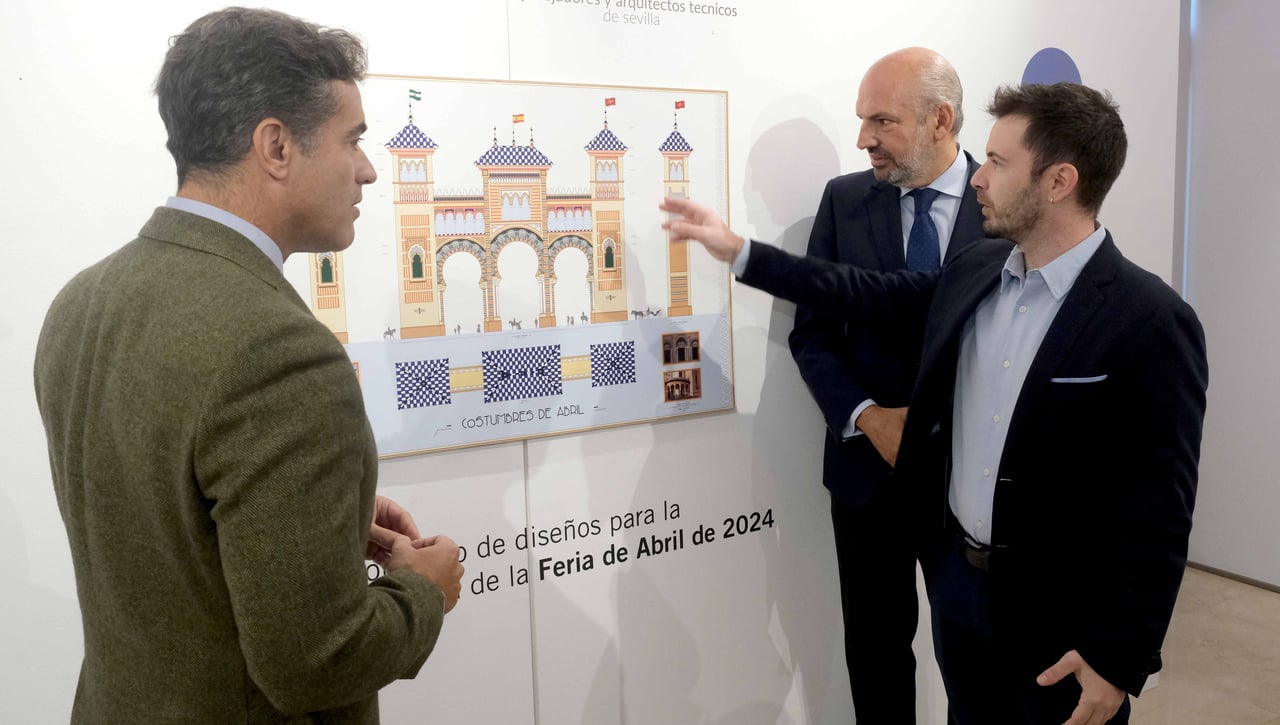 Inaugurada la exposición del concurso de ideas para la Portada de la Feria de abril 2024