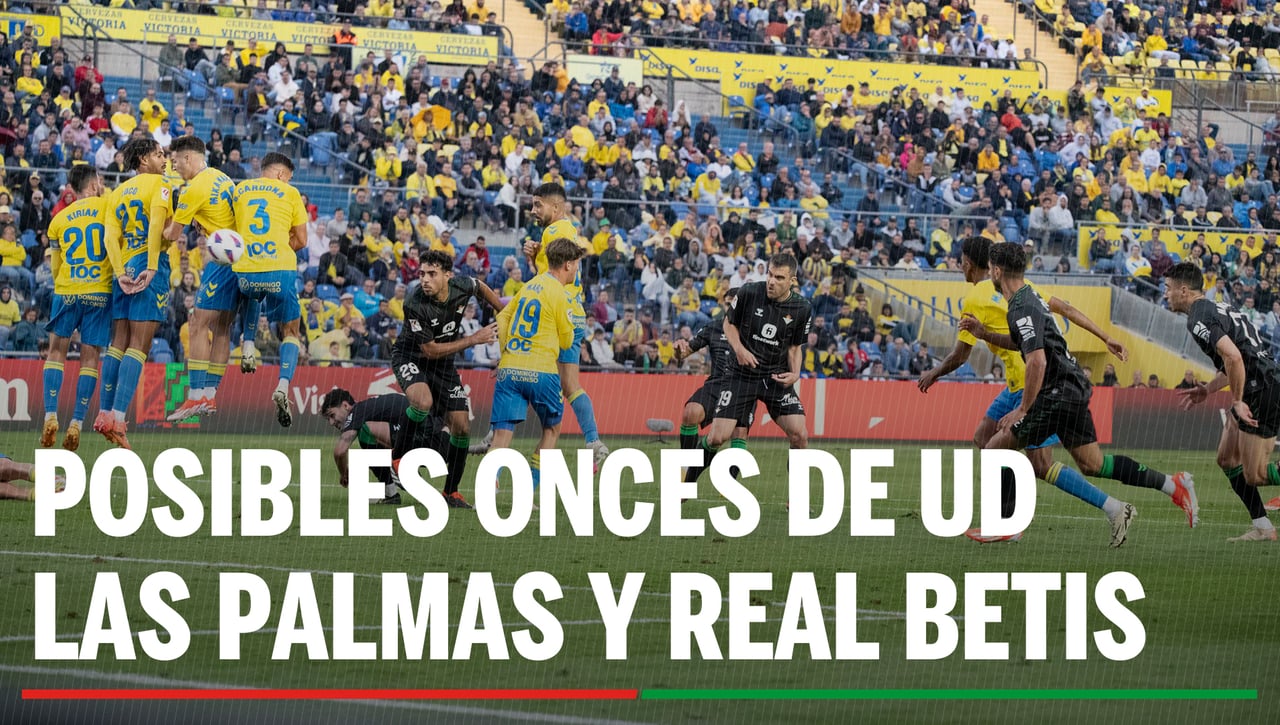 Alineaciones Las Palmas - Betis: Alineación posible de UD Las Palmas y Real Betis en la jornada 7ª de LaLiga EA Sports