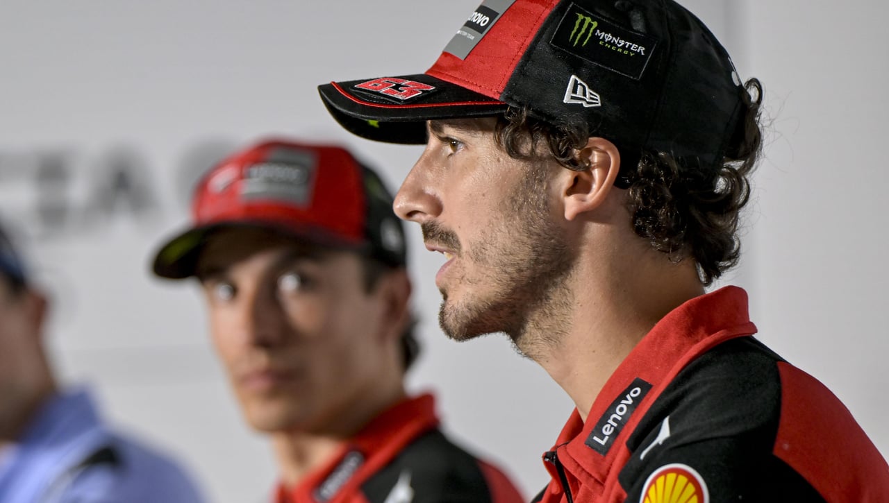 Marc Márquez discute con Bagnaia por la Ducati 