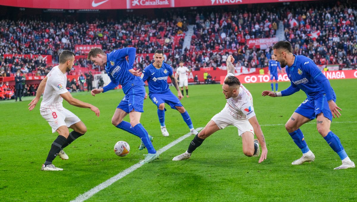 Getafe - Sevilla: hora, canal y dónde ver por TV y online el partido de la jornada 26 de LaLiga
