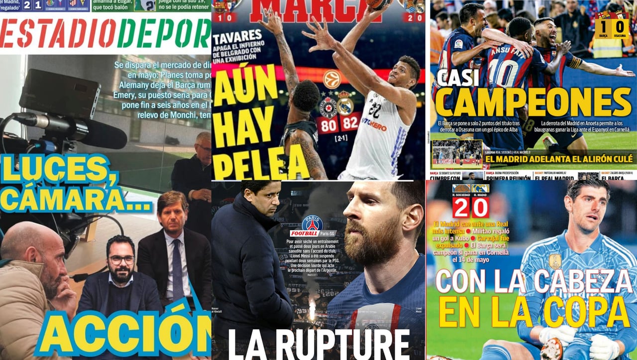 Algo se mueve en los despachos, el Barça sentencia LaLiga y el Madrid mira a la Copa...