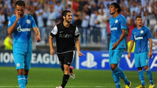 El Málaga de Rubén Castro supera al Málaga de Champions