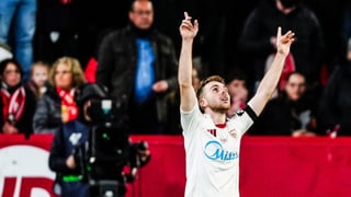 Peque, MVP del Sevilla - Athletic: "Es un triunfo muy importante, el equipo no se rinde"
