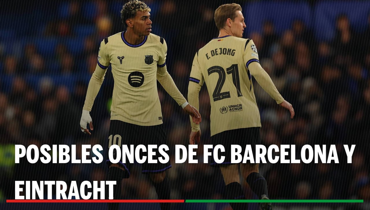 Alineaciones Barcelona - Eintracht: alineaciones probables de Barcelona y del Eintracht en la jornada 6 de la Champions League