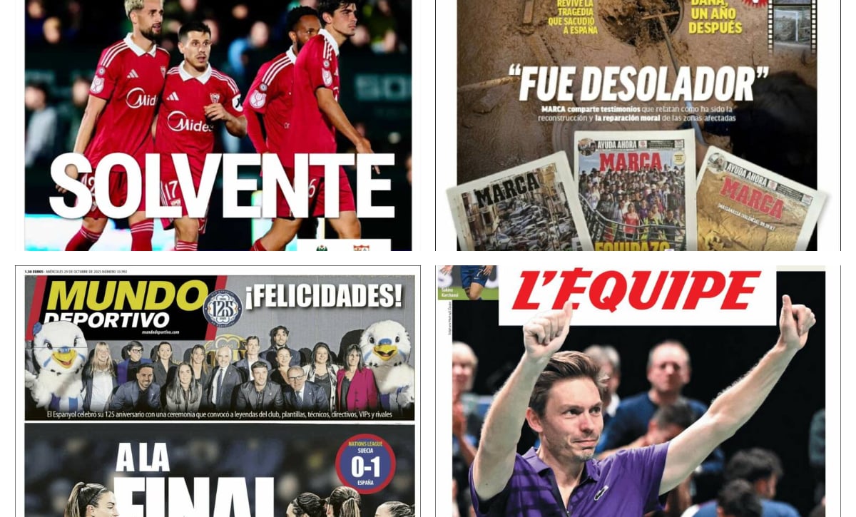 El Sevilla se pone el mono de trabajo, Isco está de vuelta, España se mete a la final por la puerta grande, el pinchazo brutal de Alcaraz...así vienen las portadas