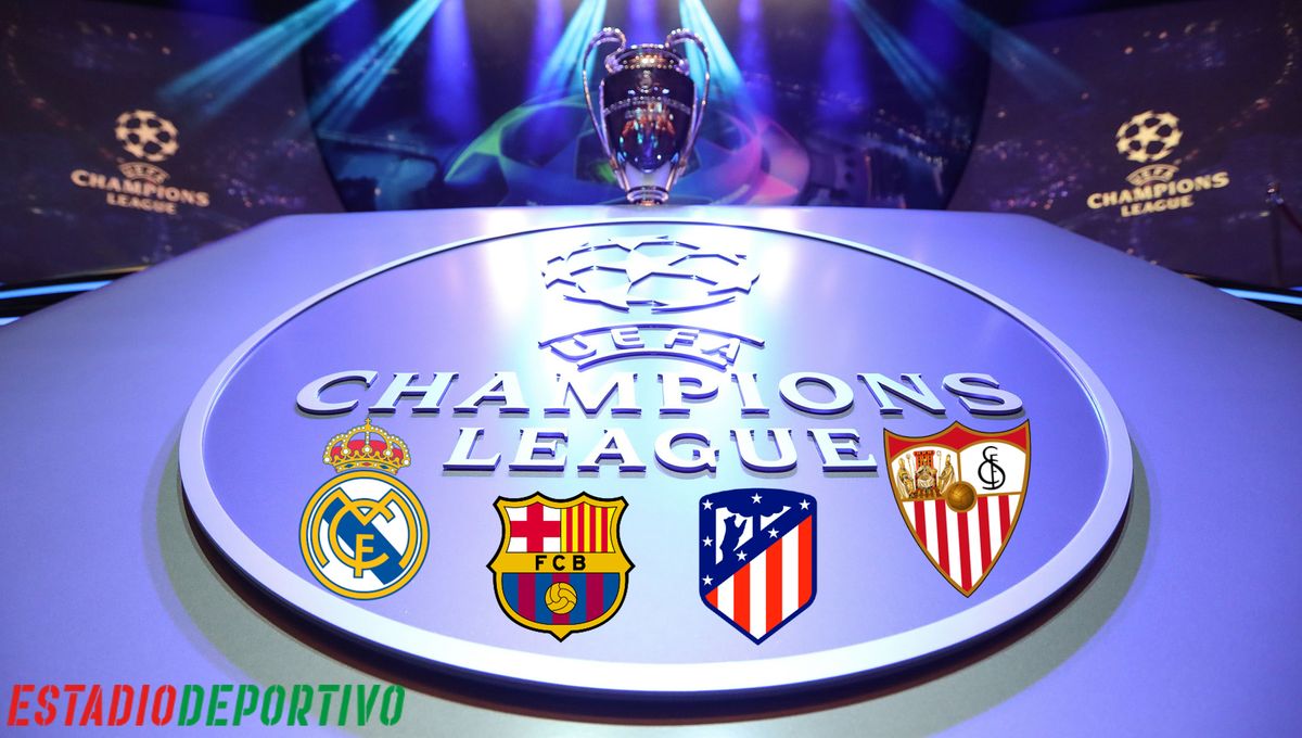 Sorteo de Champions: Grupos de la 'muerte' para Sevilla y Barça, asequible para Real Madrid y Atlético
