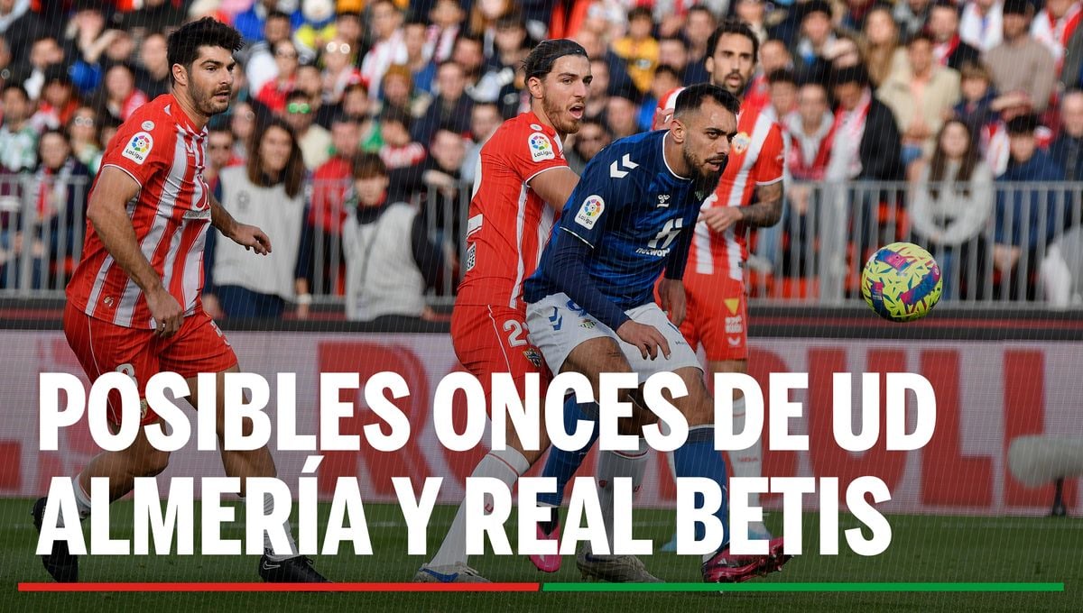 Alineaciones Almería - Betis: Alineación posible de UD Almería y Real Betis en el partido de la jornada 15 de LaLiga EA Sports